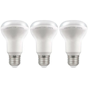 Crompton Lamps LED R63/R64 Reflector 8.5W E27 Warm White Opal (85W Eqv) (3 Pack)