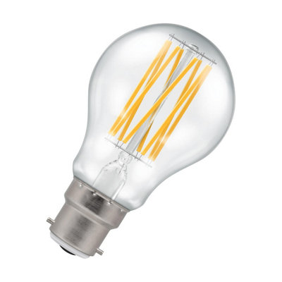 Crompton Lamps Ultra-Efficient LED GLS 3.8W B22 A-Class Warm White Clear (60W Eqv)