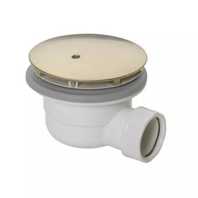 Crosswater Brushed Brass 90mm High Flow Shower Tray Waste
