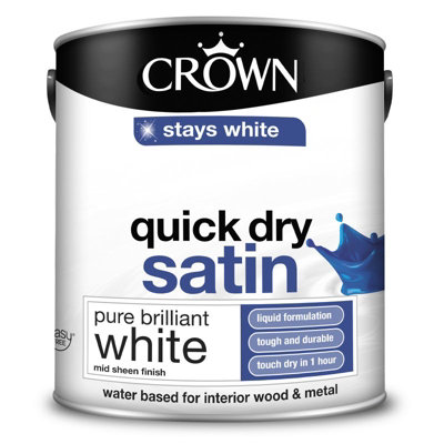 Crown 2.5 Quick Dry Satin Pure Brilliant White