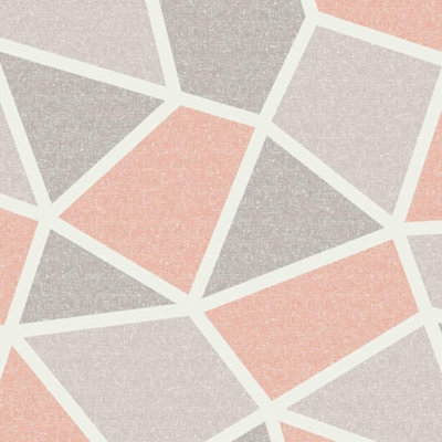 Crown Arendal Geometric Coral Taupe Wallpaper M1478