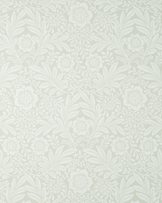Crown Camille Damask Grey Wallpaper M1743