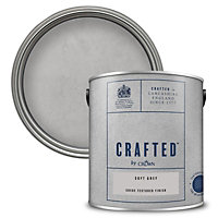 Crown Crafted Suede Textured Matt Paint Soft Grey - 2.5l