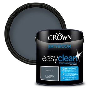 Crown Easyclean Bathroom Mid-Sheen Paint Aftershow - 2.5L