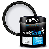 Crown Easyclean Bathroom Mid-Sheen Paint Clay White - 2.5L