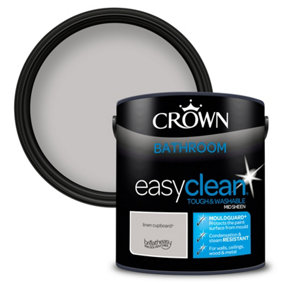 Crown Easyclean Bathroom Mid-Sheen Paint Linen Cupboard - 2.5L