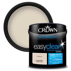 Crown Easyclean Bathroom Mid-Sheen Paint Wheatgrass - 2.5L