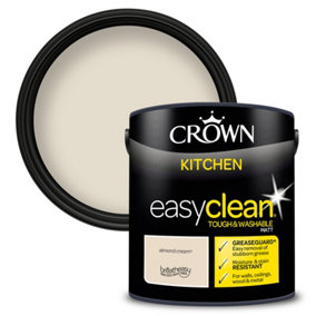 Crown Easyclean Kitchen Matt Paint Almond Cream - 2.5L