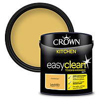 Crown Easyclean Kitchen Matt Paint Mustard Jar - 2.5L