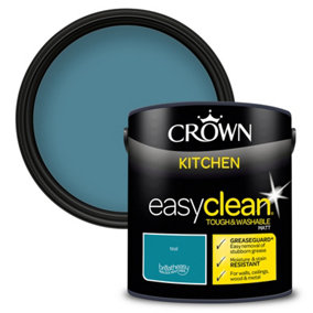 Crown Easyclean Kitchen Matt Paint Teal - 2.5L