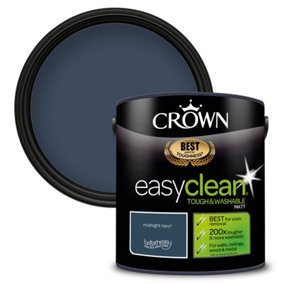 Crown Easyclean Matt Paint Midnight Navy - 2.5L