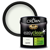 Crown Easyclean Matt Paint Milk White - 2.5L