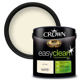 Crown Easyclean Matt Paint Soft Linen - 2.5L
