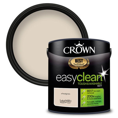 Crown Easyclean Matt Paint Wheatgrass - 2.5L