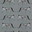 Crown Glamorous Leopard Charcoal Silver Print Wallpaper