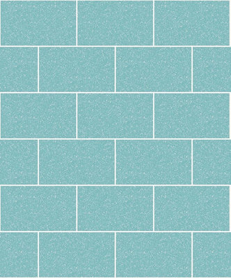 Crown Glitter Glitter London Tiles Wallpaper Aqua M1122