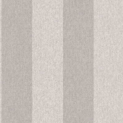 Crown M1872 Harris Stripe Luxury Textured Wallpaper, Soft Grey