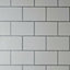 Crown Metro Tile Grey / Silver Metallic Textured Washable Wallpaper M1637
