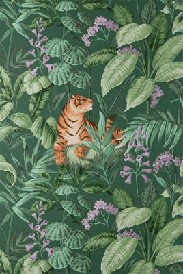 Crown Rajah Tiger Emerald Wallpaper M1733