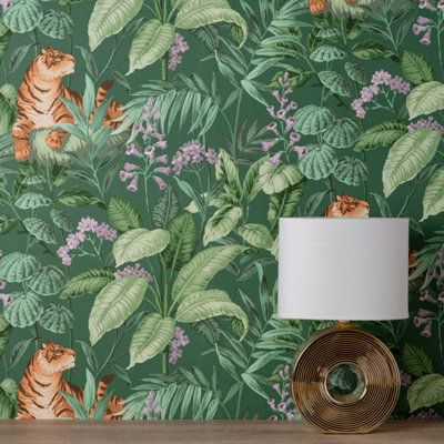 Crown Rajah Tiger Emerald Wallpaper M1733