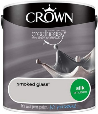 Crown Retail Core Silk Emulsion Paint Smoked Glass 2.5 L