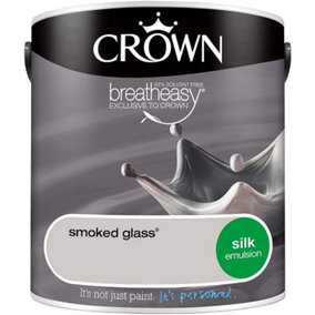 Crown Retail Core Silk Emulsion Paint Smoked Glass 2.5 L