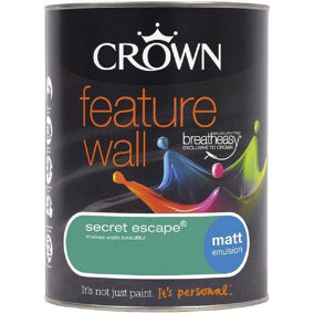 Crown Retail Feature Wall Matt Emulsion Secret Escape 1.25 L