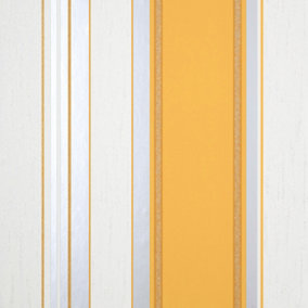 Crown Synergy Stripe Mustard Wallpaper M1721