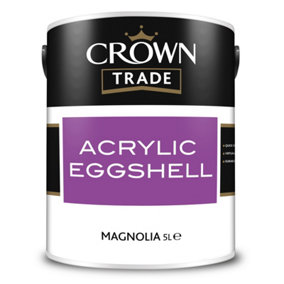 Crown Trade Acrylic Eggshell Magnolia 5L