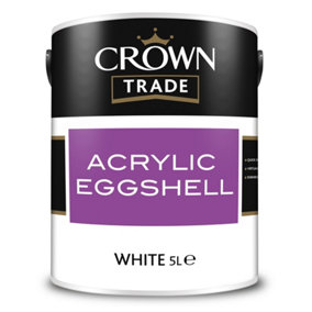 Crown Trade Acrylic Eggshell White 5L