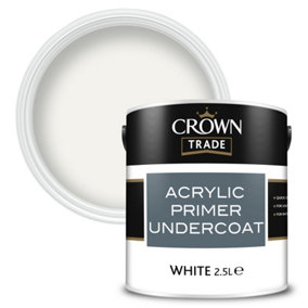 Crown Trade Acrylic Primer Undercoat White - 2.5L