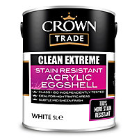 Crown Trade Clean Extreme Eggshell White 5L