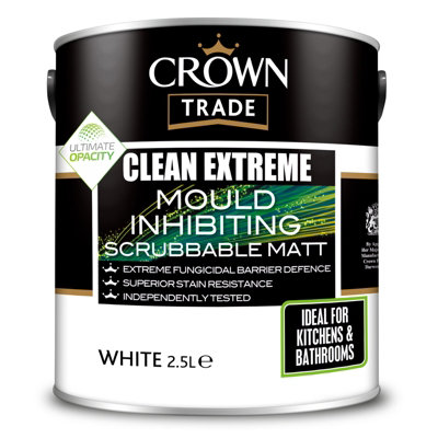 Crown's Clean Extreme paint has opacity covered