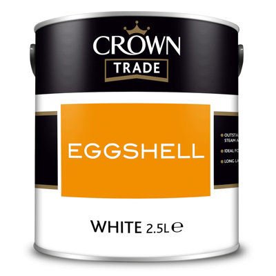Crown Trade Eggshell White - 2.5L