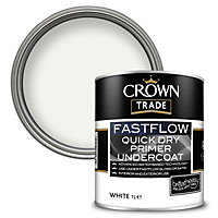 Crown Trade Fastflow Quick Dry Primer Undercoat White - 1L