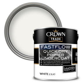 Crown Trade Fastflow Quick Dry Primer Undercoat White - 2.5L