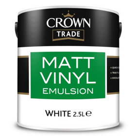 Crown Trade Matt Vinyl Emulsion White 2.5L