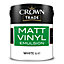 Crown Trade Matt Vinyl Emulsion White 5L
