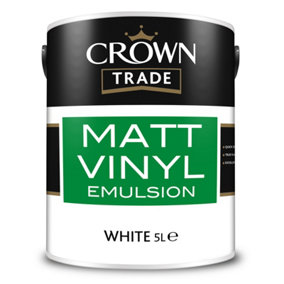 Crown Trade Matt Vinyl Emulsion White 5L