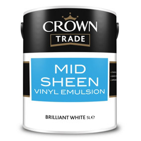 Crown Trade Mid Sheen Brilliant White 5L