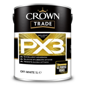 Crown Trade PX3 All Purpose Primer Off White - 5L
