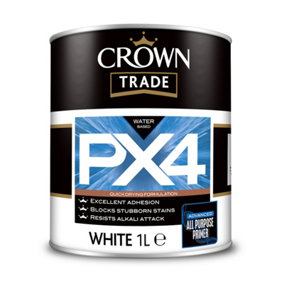 Crown Trade PX4 All Purpose Primer White - 1L