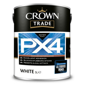 Crown Trade PX4 All Purpose Primer White - 5L