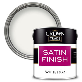 Crown Trade Satin Finish White - 2.5L