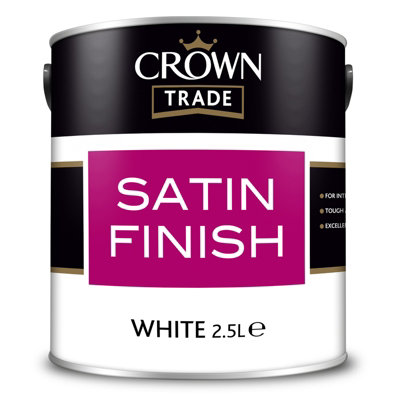 Crown Trade Satin Finish White - 2.5L