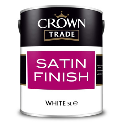 Crown Trade Satin Finish White - 5L
