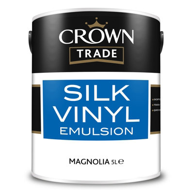 Crown Trade Silk Emulsion Magnolia 5L