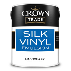Crown Trade Silk Emulsion Magnolia 5L