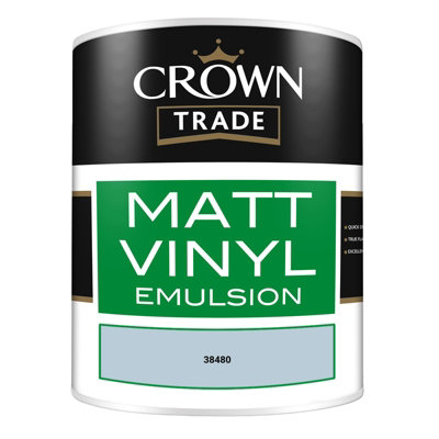Crown Trade Vinyl Matt Walls & Ceilings Emulsion Paint (38480) 1L