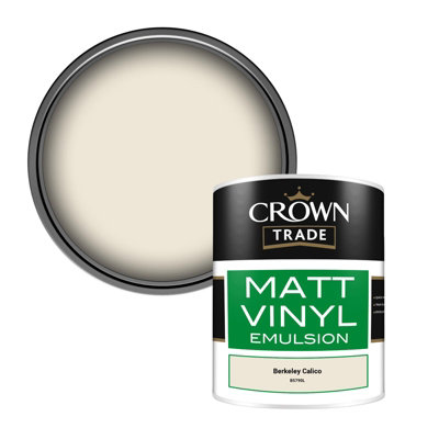 Crown Trade Vinyl Matt Walls & Ceilings Emulsion Paint Berkeley Calico ...